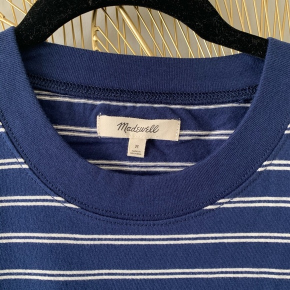 NWOT Madewell Tina Stripe T-Shirt Dress - Picture 3 of 4
